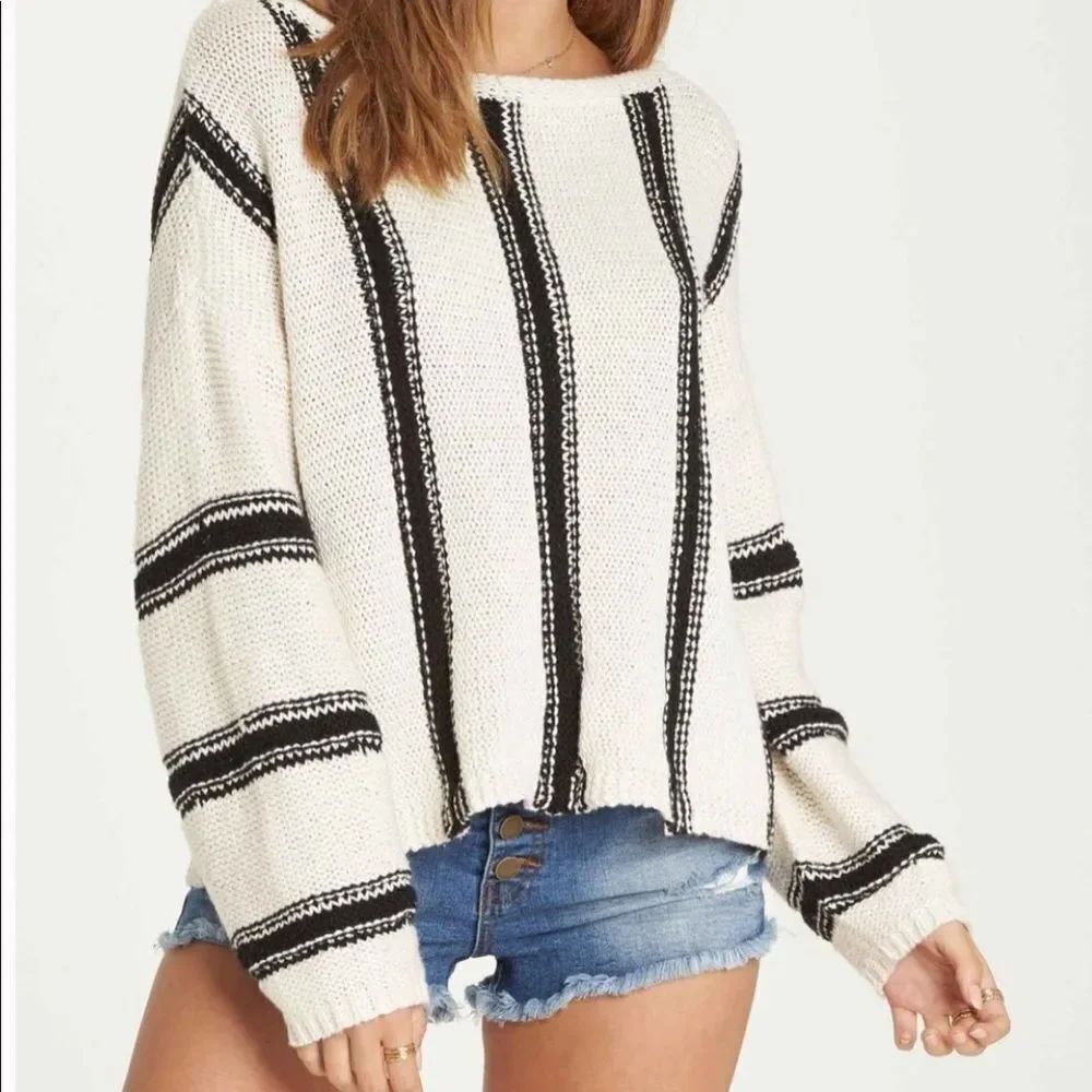 Striped Black and White Sweater